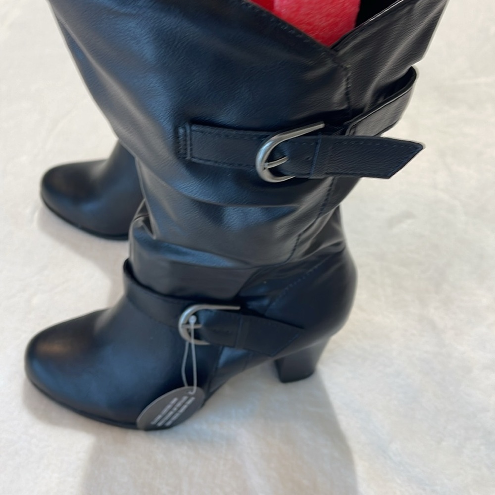 STYLE & COMPANY SIZE 6.5 Black Knee-High Boots - Picture 4 of 10